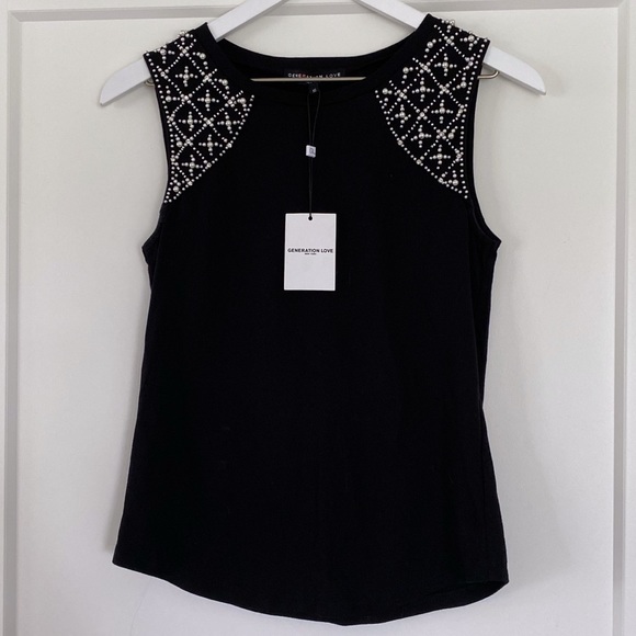 NWT Generation Love Sleeveless Beaded Top - Picture 9 of 9